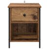 vidaXL Bedside Cabinet Old Wood 40 x 42 x 50 cm Engineered Wood