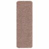 vidaXL Anti-slip Stair Mats 15 pcs Light brown 60 x 25 cm PP