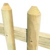 vidaXL Picket Fence Impregnated Pinewood 5.1 m 80 cm 5/7cm