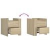 vidaXL Bedside Cabinet Sonoma Oak 45x50x50 cm Engineered Wood