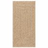 vidaXL Rug ZIZUR Beige 60x110 cm Jute Look Indoor and Outdoor