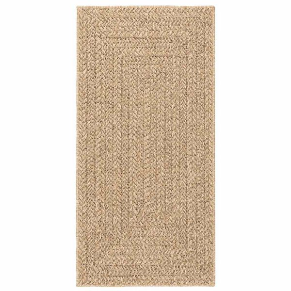 vidaXL Rug ZIZUR Beige 60x110 cm Jute Look Indoor and Outdoor