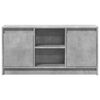 vidaXL TV Cabinet with LED Concrete Grey 100x34x50 cm Engineered Wood