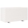 vidaXL Garden Planter White 90x40x49.5 cm Solid Wood Pine