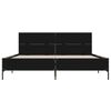 vidaXL Bed Frame without Mattress Black 120x190 cm Small Double