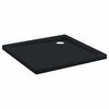vidaXL Shower Base Tray with Dots 80 x 80 x 4 cm ABS Black