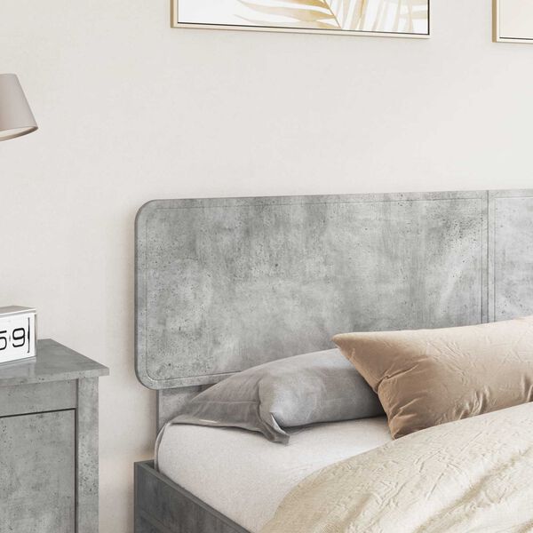 vidaXL Headboard Concrete Grey 200 cm Engineered wood