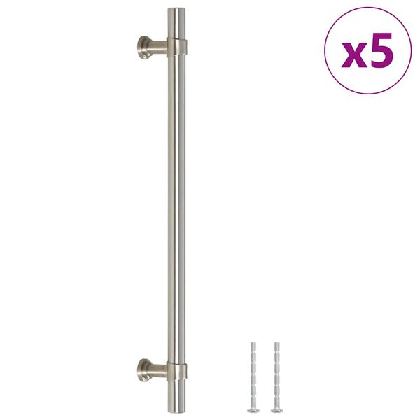 vidaXL Cabinet Handles 5 pcs Silver 192 mm Stainless Steel