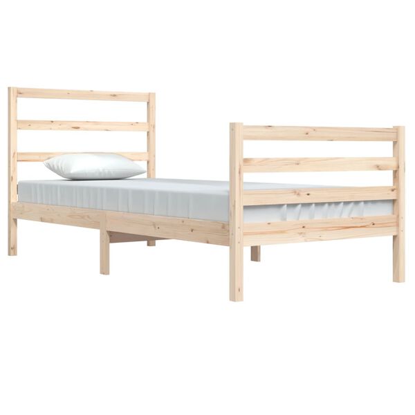 vidaXL Bed Frame without Mattress Solid Wood Pine 90x200 cm