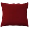 vidaXL 4 Piece Bedding Set Fleece Wine Red 140x200/60x70 cm