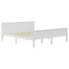 vidaXL Bed Frame without Mattress White Solid Wood Pine 180x200 cm Super King