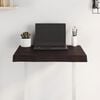 vidaXL Table Top Dark Brown 60x40x(2-6) cm Treated Solid Wood Live Edge