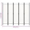 vidaXL 5-Panel Room Divider White 200x180 cm