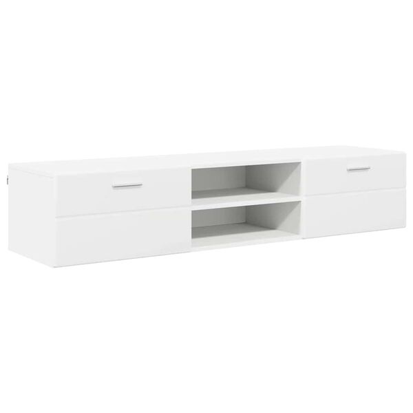 vidaXL Wooden Cabinet White 150 x 39 x 30 cm Engineered Wood