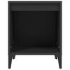 vidaXL Bedside Cabinet Black 40x35x50 cm