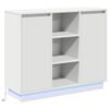 vidaXL LED Sideboard White 90 x 32 x 75 cm Engineered Wood