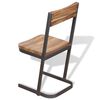 vidaXL Dining Chairs 4 pcs Solid Teak Wood
