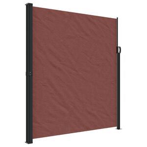vidaXL Retractable Side Awning Brown 220x600 cm