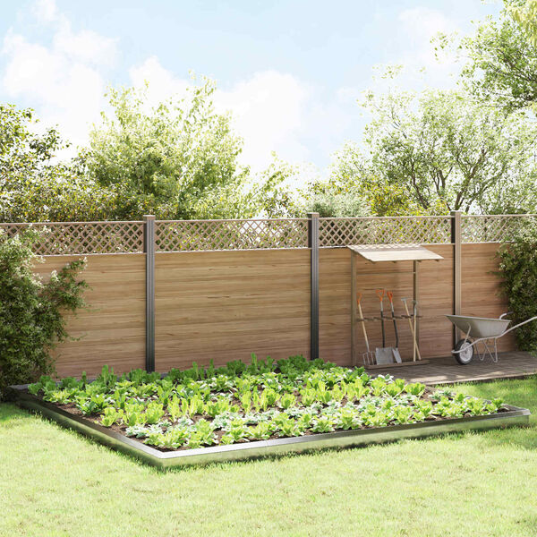 vidaXL Snail Fences 20 pcs Silver Stainless Steel