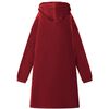 vidaXL Blanket Hoodie Bordeaux Red M Fleece and Flannel