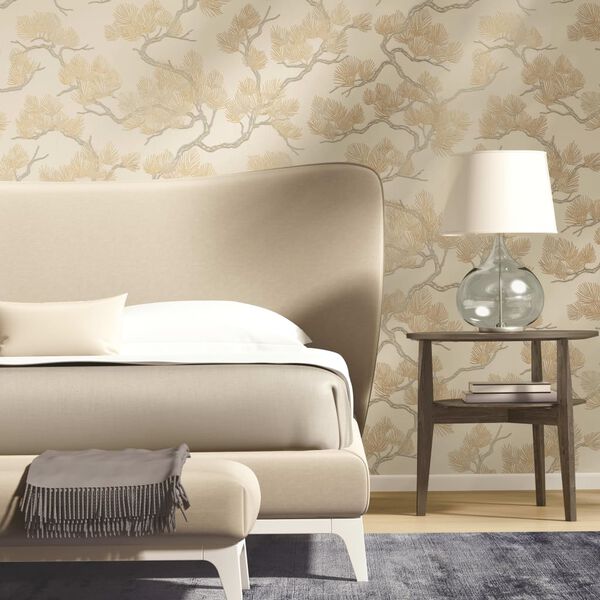 DUTCH WALLCOVERINGS Wallpaper Pine Tree Cream