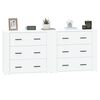 vidaXL Sideboards 2 pcs White Engineered Wood