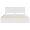vidaXL Bed Frame with Headboard White 180 x 200 cm Solid Pine Wood
