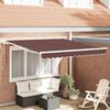 vidaXL Automatic Retractable Awning Brown 300x250 cm