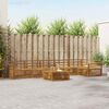 vidaXL Outdoor Sofa Set 7 pcs Natural Solid Acacia Wood