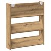 vidaXL Wall Shoe Cabinet Artisan Oak 80x18x90 cm Engineered Wood