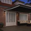 vidaXL Awning with Manual White 6 x 3 m Metal