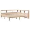 vidaXL Bookcase Bed without Mattress 180x200 cm Super King Solid Wood Pine