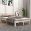 vidaXL Bed Frame without Mattress Solid Wood 120x200 cm