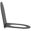 vidaXL Toilet Seat Anthracite 44 x 36.4 x 3.4 cm Duroplast