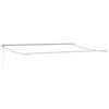 vidaXL Retractable Awning Anthracite and White 4.5x3 m Fabric&Aluminium