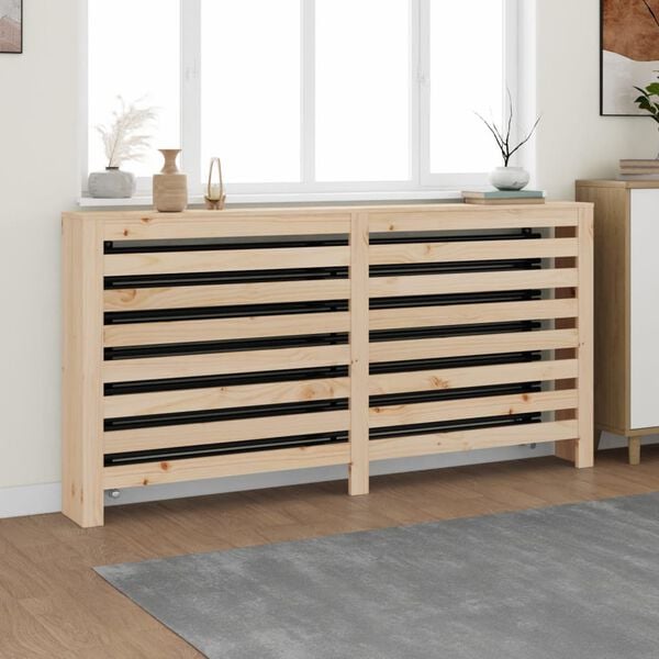 vidaXL Radiator Cover 169x19x84 cm Solid Wood Pine