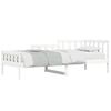 vidaXL Day Bed without Mattress White 90x200 cm Solid Wood Pine
