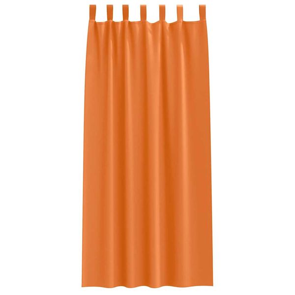 vidaXL Blackout Curtains with Rings 2 pcs Bright Orange 245 x 140 cm