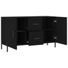 vidaXL Sideboard Black 100x36x60 cm Engineered Wood