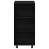 vidaXL Storage Cabinet Black Oak 60 x 35 x 75 cm Engineered Wood
