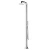 vidaXL Garden Shower with Grey Base 230 cm Stainless Steel