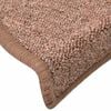 vidaXL Stair Mats 30 pcs 56x17x3 cm Brown Half Round