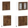 vidaXL 4 Piece Kitchen Cabinet Set Lucca Smoked Oak Engineered Wood