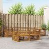 vidaXL Outdoor Sofa Set 7 pcs Natural Solid Acacia Wood