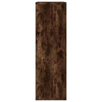 vidaXL Book Cabinet/Sideboard Smoked Oak 50x25x80 cm Engineered Wood
