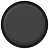 vidaXL Round Flower Tray 24 pcs Black &Oslash; 21.5 x 2.5 cm Plastic