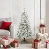vidaXL Artificial Hinged Christmas Tree White 120 cm PE and PVC