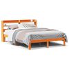 vidaXL Bed Frame without Mattress Wax Brown 140x200 cm Solid Wood Pine