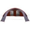 vidaXL Tunnel Tent with Roof Grey and Orange 700 x 590 x 215 cm