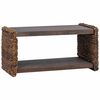 vidaXL Side Table Natural 69 x 35 x 35 cm Solid Mahogany Wood